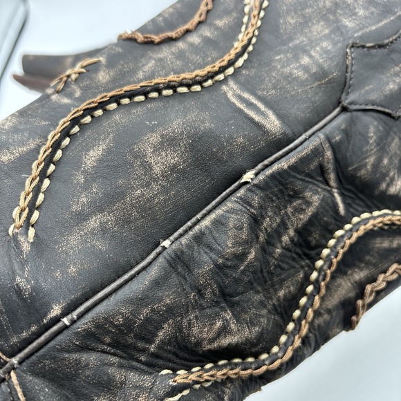 Dan Post Black and Brown Cowboy Boots - Picture 12 of 16